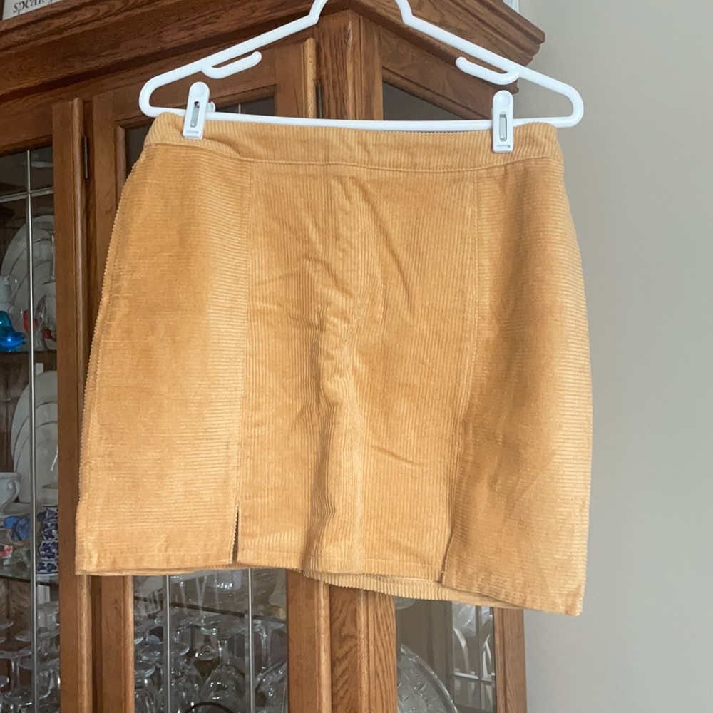 Corduroy mustard skirt